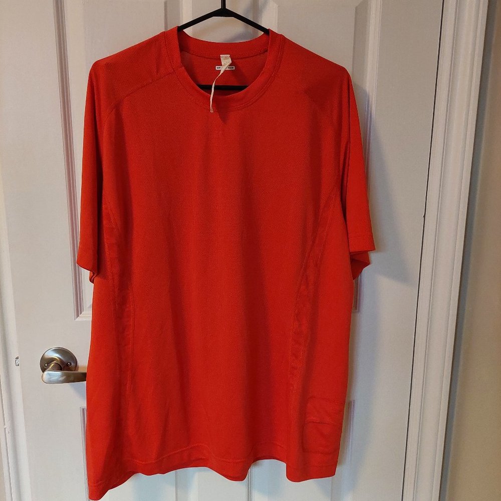 Lululemon Men's 2XL Vintage Orange Silverescent Training Short Tee
